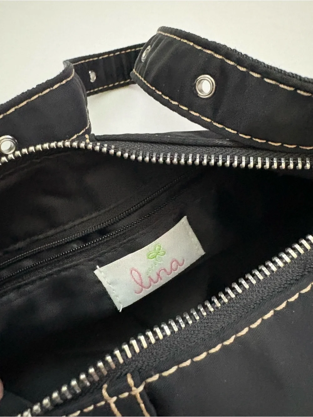 Nina Black Hobo Bag